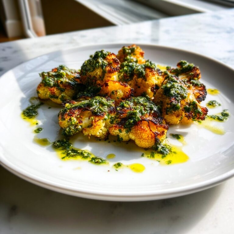 Cauliflower Steaks with Chimichurri Recipe