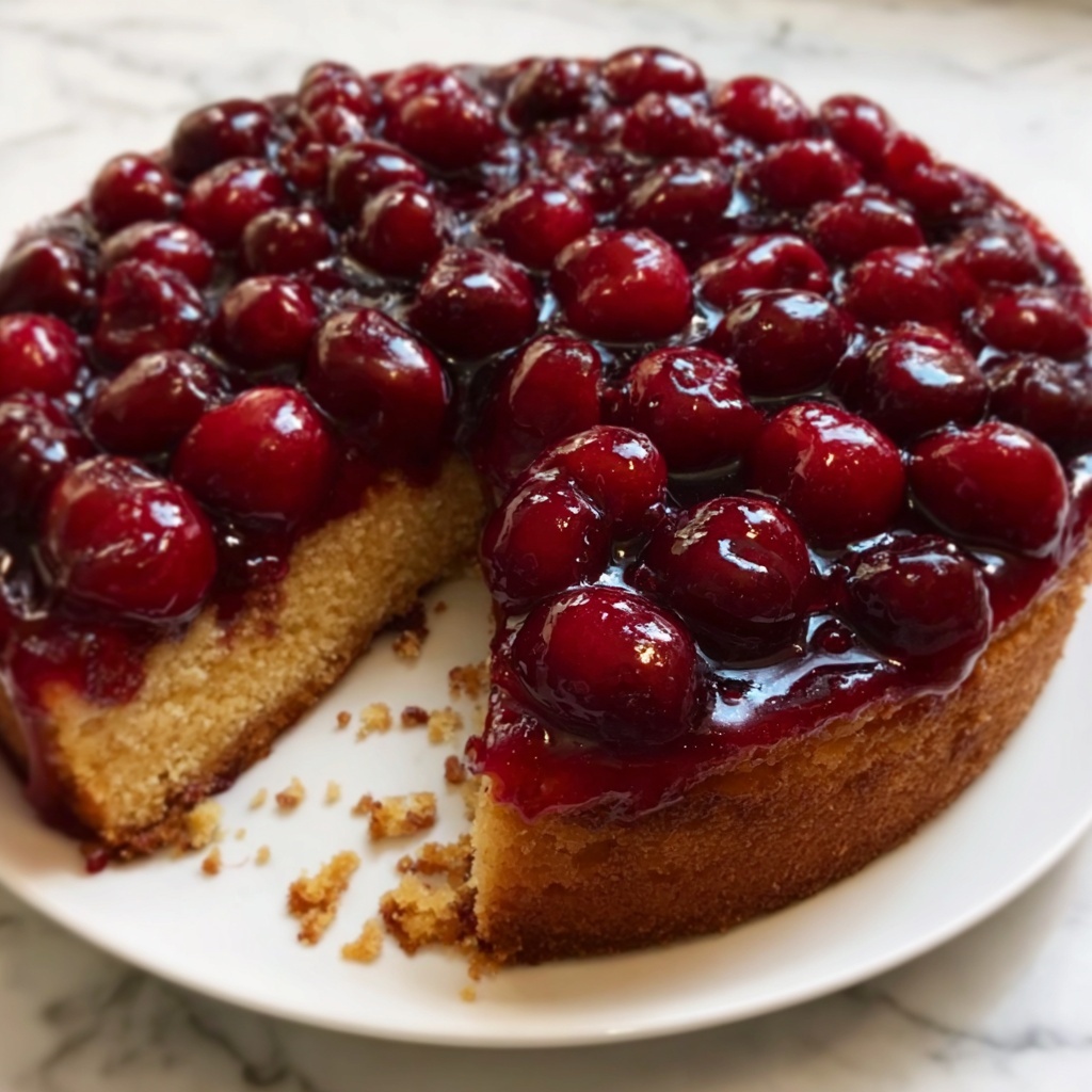 Cherry Upside Down Cake Recipe - Recipe Image