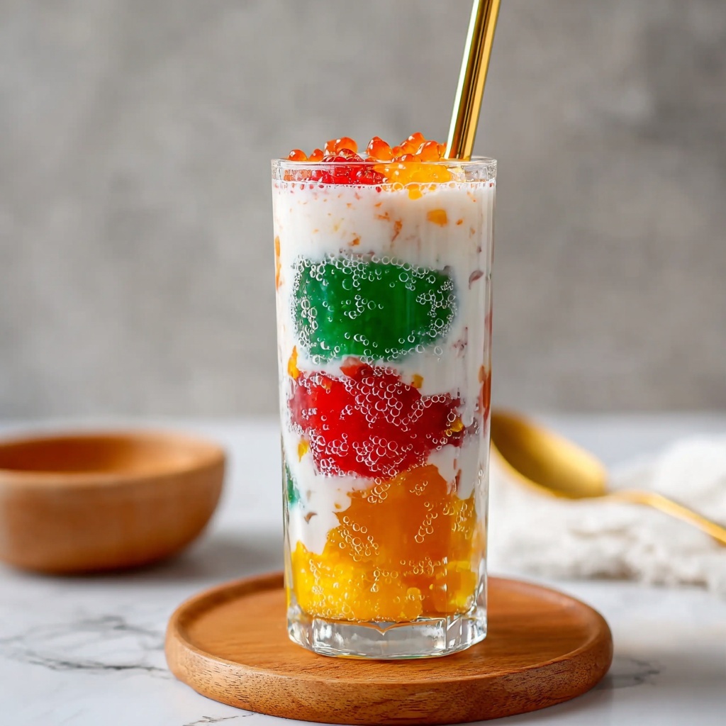 Tropical Fruit Cocktail: Refreshing Che Thai Delight at Home Recipe - Recipe Image