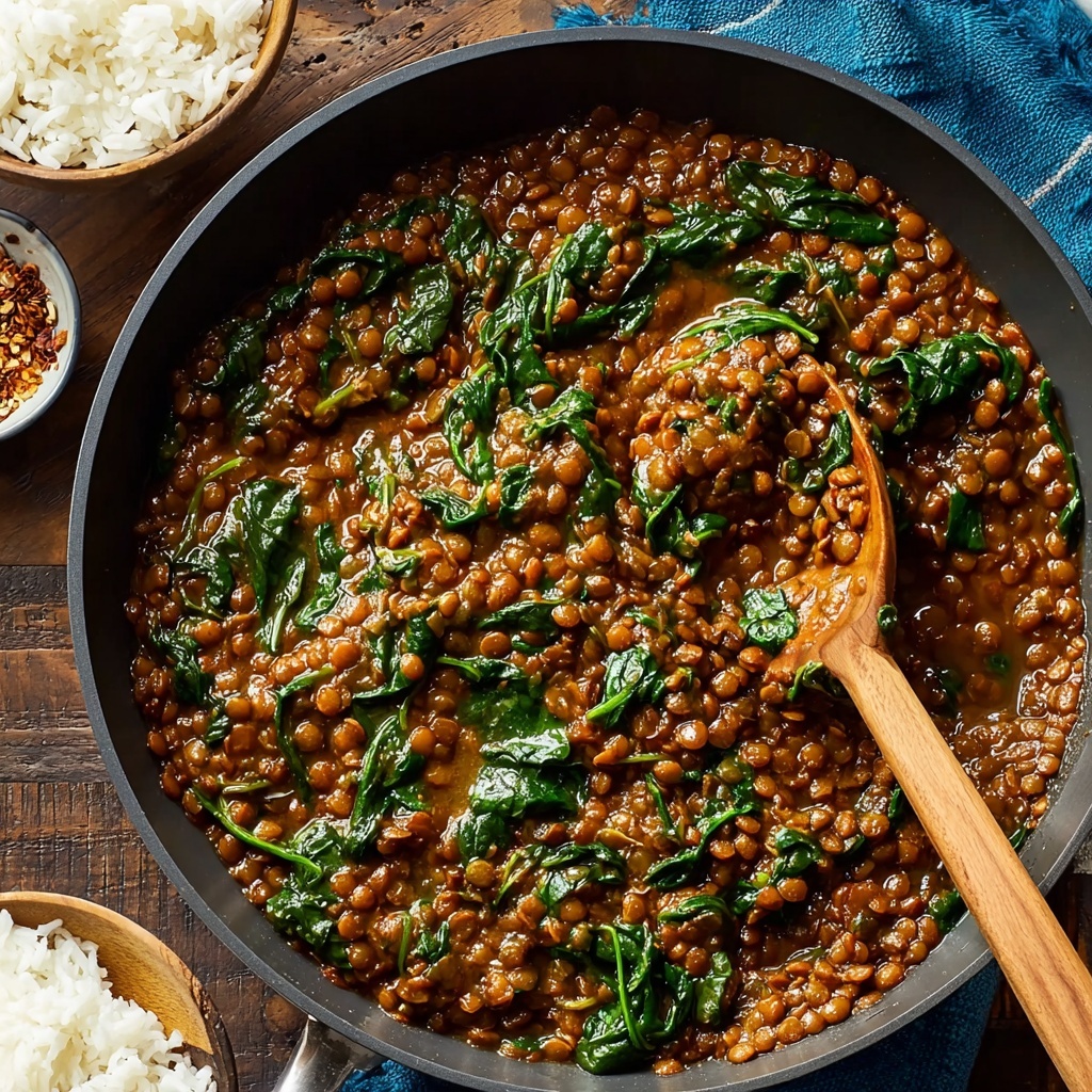 Spicy Lentils and Spinach for Cozy Weeknight Comfort Recipe - Recipe Image