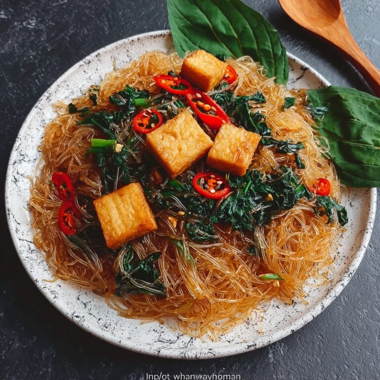 Basil and Tofu Vermicelli: A Quick Vegan Delight Recipe