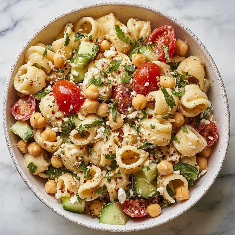Creamy Chickpea Pasta Salad Recipe