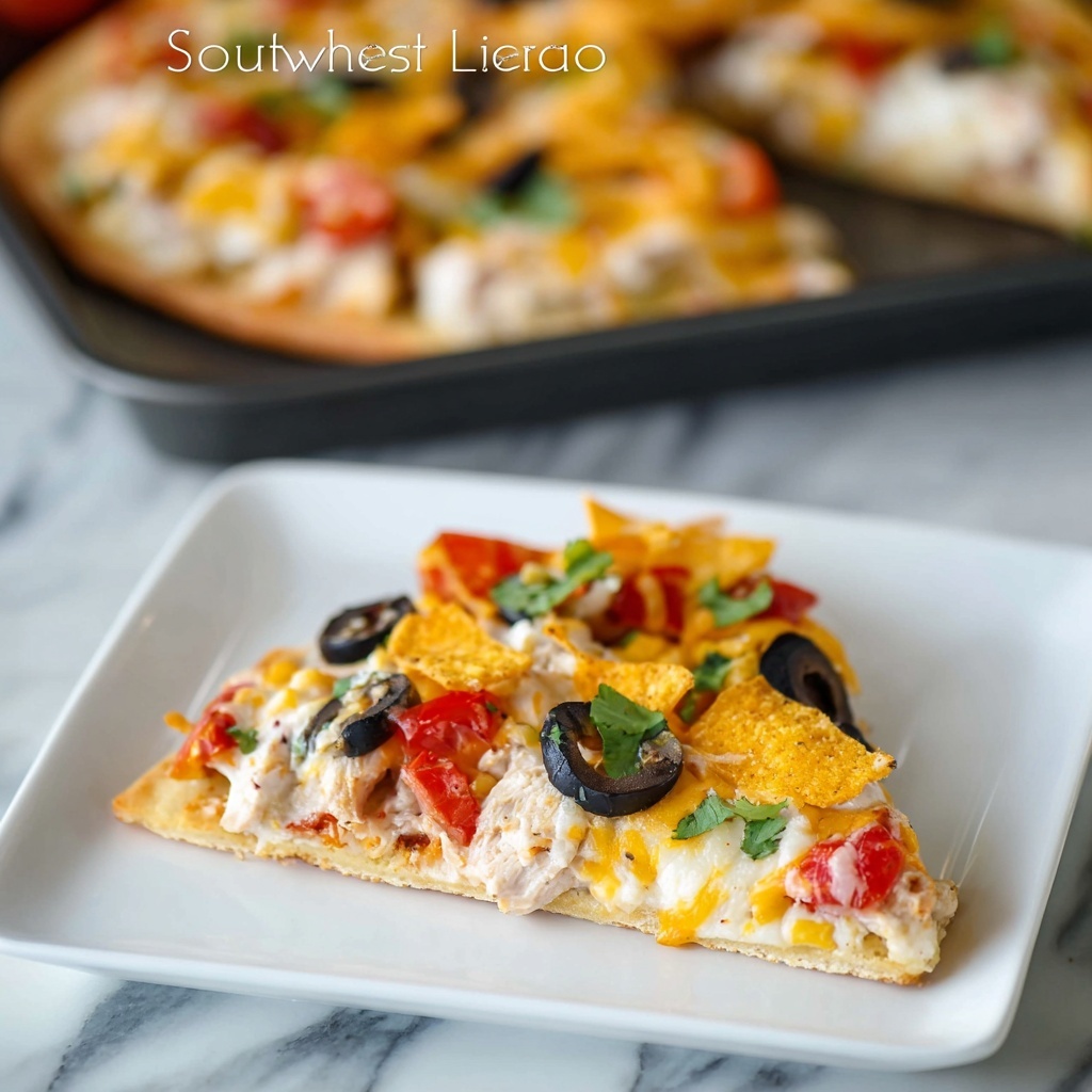 Southwest Chicken Pizza Recipe - Recipe Image